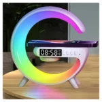 مكبر صوت بلوتوث g lamp مع شحن لاسلكي 10 واط وإضاءة 