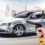 مسدس رش معدني لخرطوم الحديقة مع 4 أوضاع رش قابل لتعديل ضغط المياه