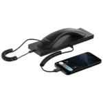 سماعة هاتف ريترو usb c بميكروفون إلغاء الضوضاء وقاعدة مكتبية