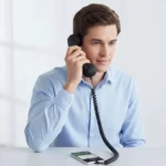 سماعة هاتف ريترو usb c بميكروفون إلغاء الضوضاء وقاعدة مكتبية
