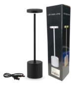 مصباح طاولة led قابل للشحن باللمس مع 3 أوضاع إضاءة – لاسلكي ومحمول