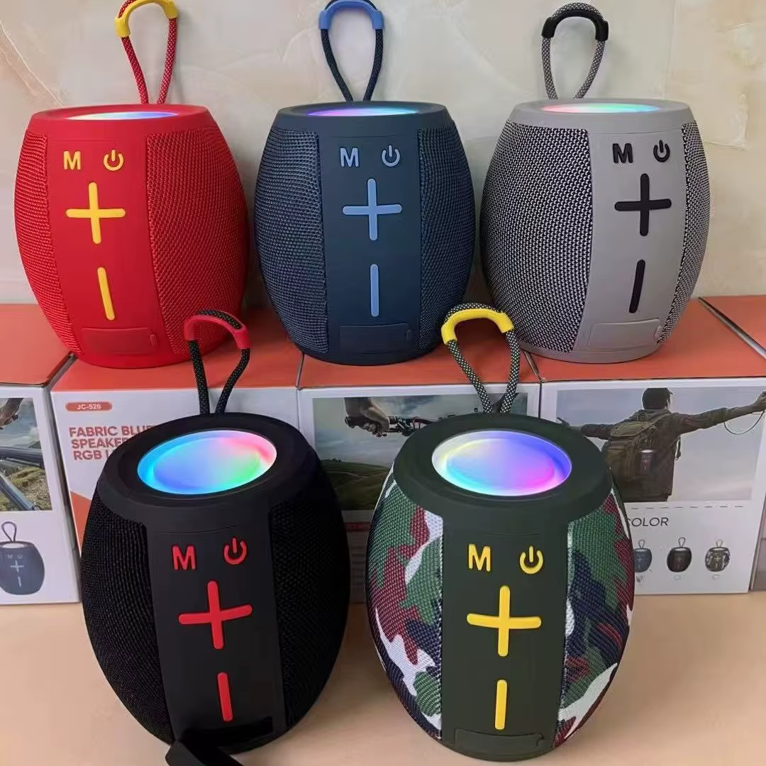 مكبر صوت بلوتوث محمول بإضاءة rgb وبطارية 1200mah مكبر صوت بلوتوث محمول بإضاءة rgb وبطارية 1200mah